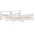 Estructura de cama con cabecero madera de pino blanco