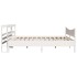 Estructura de cama con cabecero madera de pino blanco