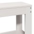 Estructura de cama con cabecero madera de pino blanco