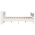 Estructura de cama con cabecero madera pino blanco 135x190