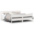 Estructura cama cabecero madera maciza pino blanco 180x200