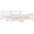 Estructura cama cabecero madera maciza pino blanco 180x200