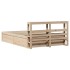 Estructura de cama con cabecero madera maciza pino 120x190