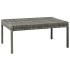 Set muebles de jardín 3 piezas con cojines ratán sintético