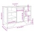 Armario de lavabo de baño madera ingeniería negro 91x35x60