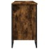Armario lavabo baño madera ingeniería roble ahumado 91x35x60