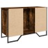 Armario lavabo baño madera ingeniería roble ahumado 91x35x60