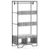 Armario de madera de ingeniería gris Sonoma 90x50x180