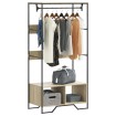 Armario de madera de ingeniería roble Sonoma 90x50x180 cm