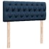 Cama box spring con colchón tela azul 120x190