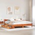 Estructura cama con cajones madera pino marrón cera 200x200