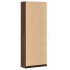 Aparador con LED madera ingeniería marrón roble 74x32,5x200