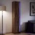 Aparador con LED madera ingeniería marrón roble