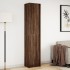 Aparador con LED madera ingeniería marrón roble