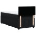 Cama box spring con colchón terciopelo negro 90x200