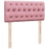 Cama box spring con colchón terciopelo rosa 90x200