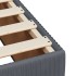 Cama box spring con colchón terciopelo gris oscuro 120x200