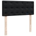 Cama box spring con colchón terciopelo negro 120x200