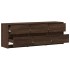 Mueble de TV LED madera ingeniería marrón roble 140x34x50