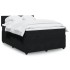Cama box spring con colchón terciopelo negro 140x190