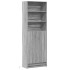 Aparador con LED madera ingeniería gris Sonoma 69x32,5x200