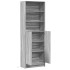 Aparador con LED madera ingeniería gris Sonoma 69x32,5x200