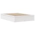 Estructura de cama con cabecero madera pino blanco 140x200