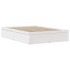 Estructura de cama con cabecero madera pino blanco 140x190
