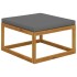 Set muebles de jardín 5 pzas con cojines madera maciza