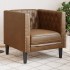 Sillón de piel de ante sintético