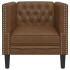 Sillón de piel de ante sintético