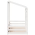 Cama para niños con techo madera de pino blanco 80x160