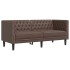 Sofá Chesterfield de 2 plazas cuero artificial