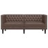 Sofá Chesterfield de 2 plazas cuero artificial