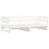 Sofá cama extraíble madera maciza de pino blanco 2x(90x200)