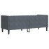 Sofá Chesterfield 3 plazas con cojines terciopelo gris