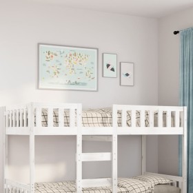Cama para niños sin colchón madera maciza pino blanco 90x200