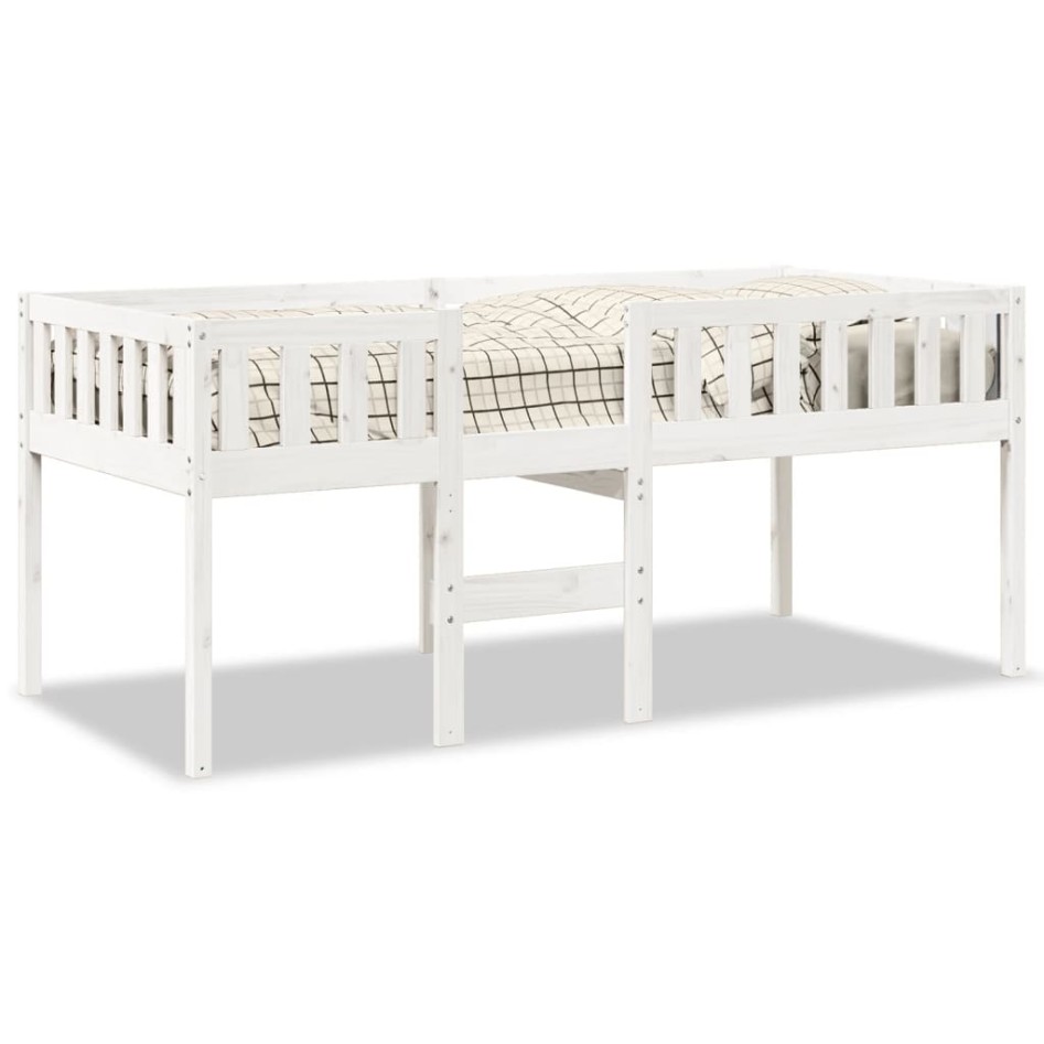 Cama para niños sin colchón madera maciza pino blanco 90x200