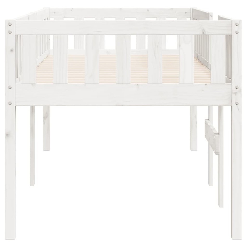 Cama para niños sin colchón madera maciza pino blanco 90x200