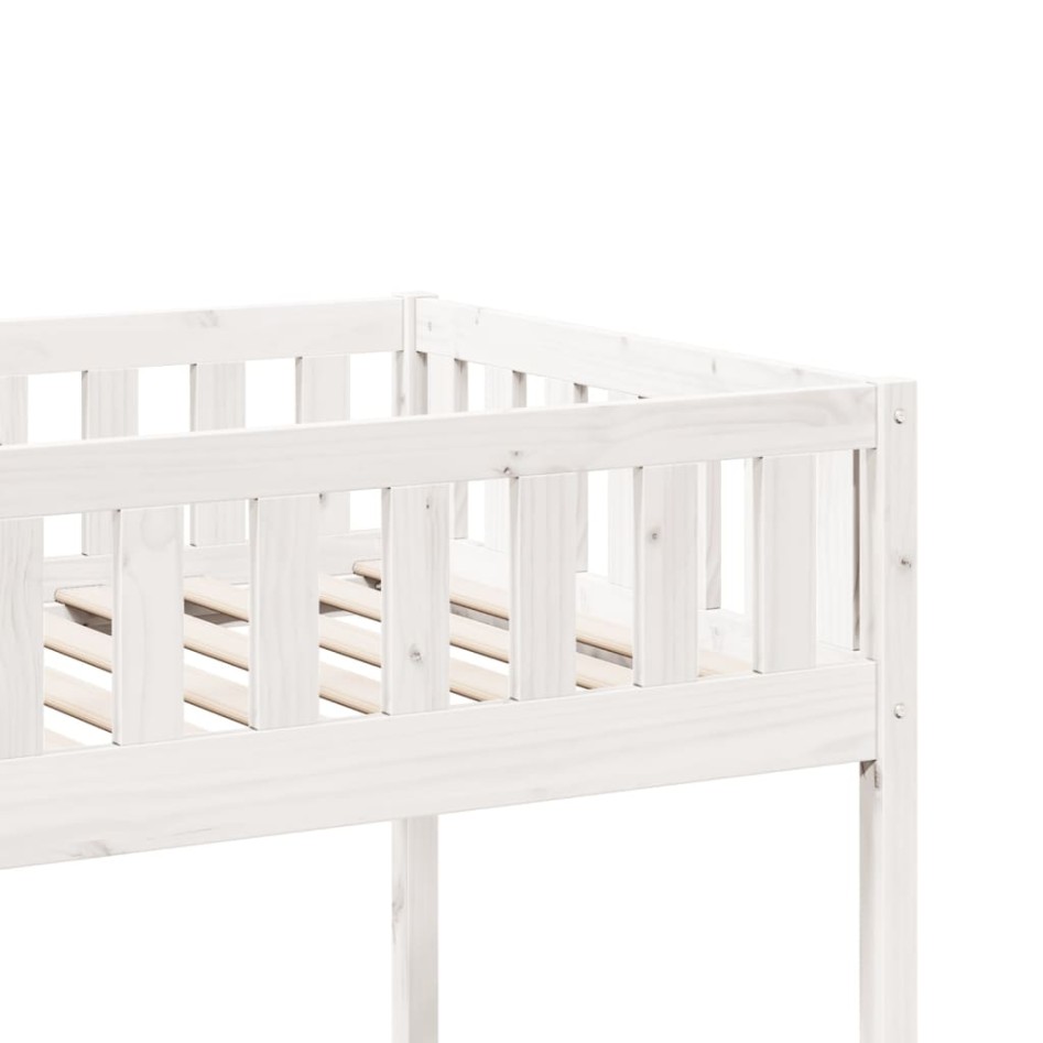 Cama para niños sin colchón madera maciza pino blanco 90x200