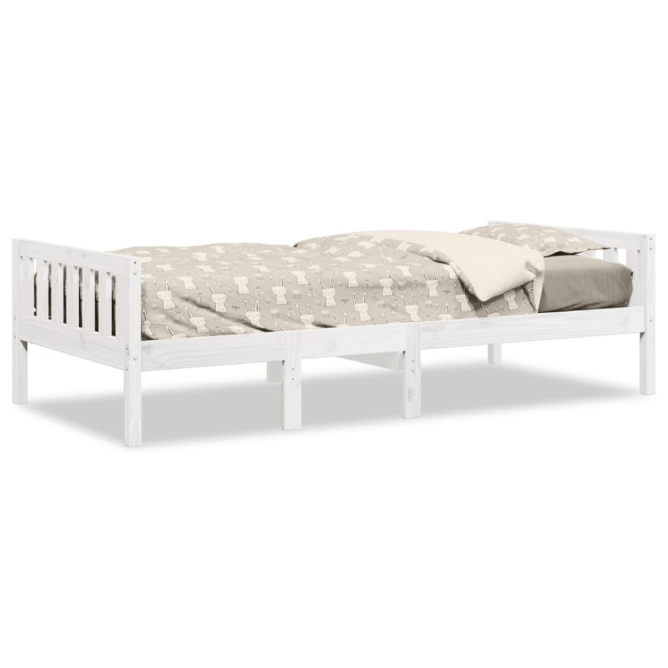 Cama para niños sin colchón madera maciza pino blanco 90x200