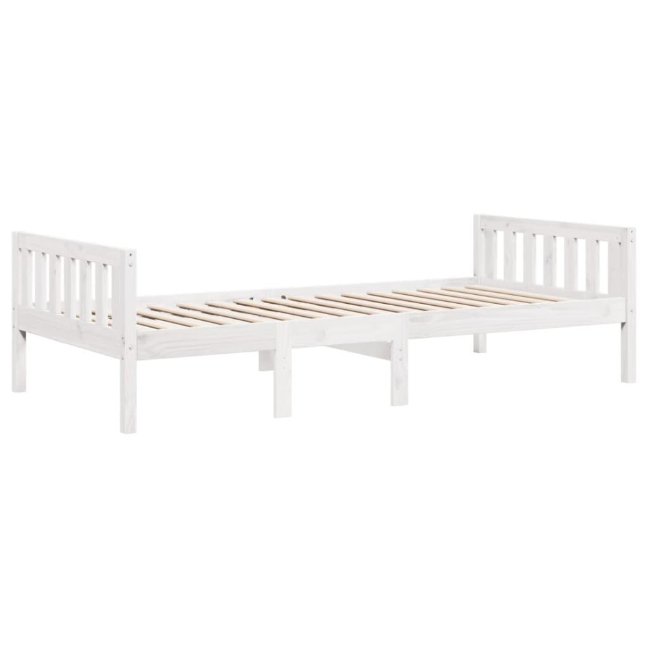 Cama para niños sin colchón madera maciza pino blanco 90x200
