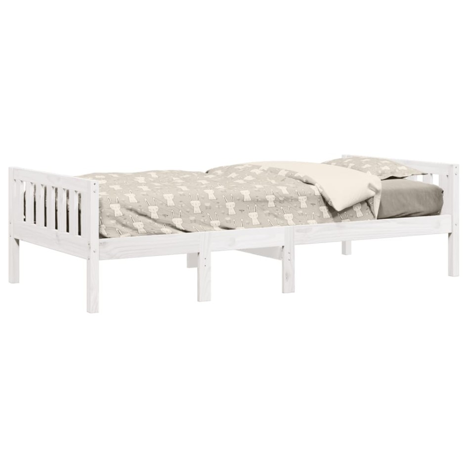 Cama para niños sin colchón madera maciza pino blanco 90x200
