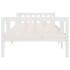Cama para niños sin colchón madera maciza pino blanco 90x200