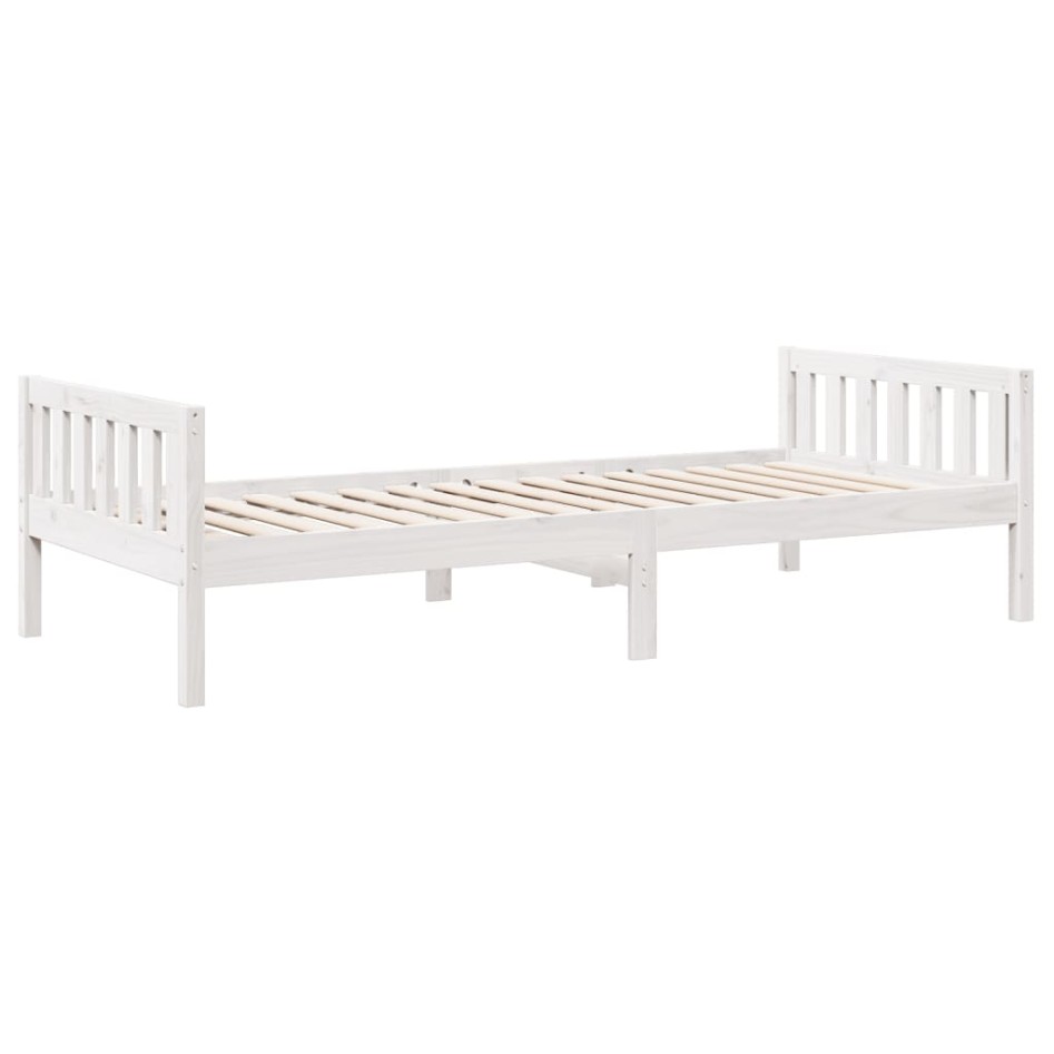 Cama para niños sin colchón madera maciza pino blanco 90x200