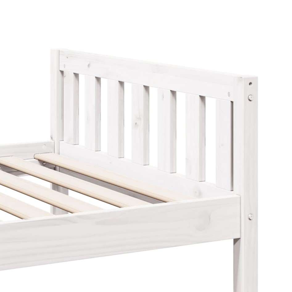Cama para niños sin colchón madera maciza pino blanco 90x200