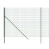 Cerca de alambre de acero galvanizado verde 1,6x25