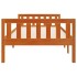 Cama de niños sin colchón madera maciza pino marrón 75x190