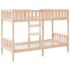 Litera de madera maciza de pino 80x200