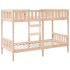 Litera de madera maciza de pino 90x200